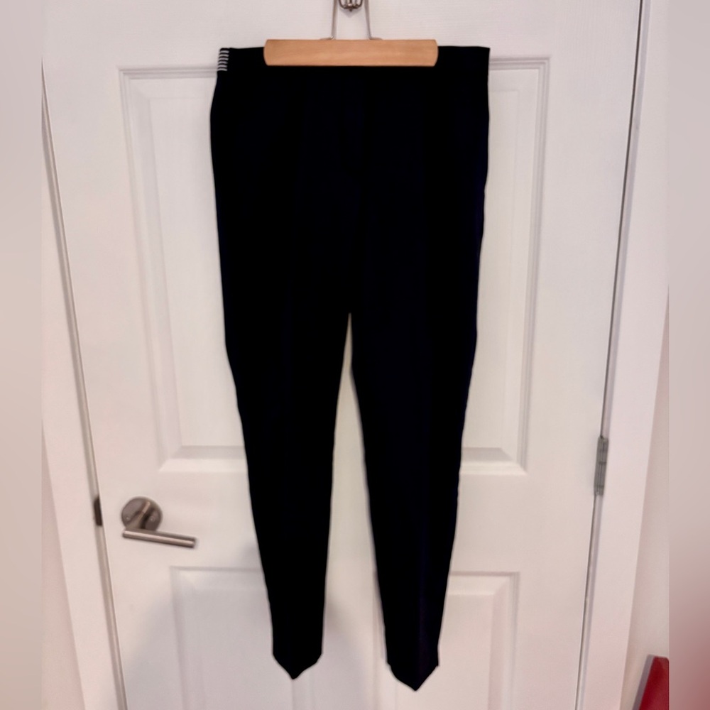 Zara Classic Navy Straight Leg Ankle pants